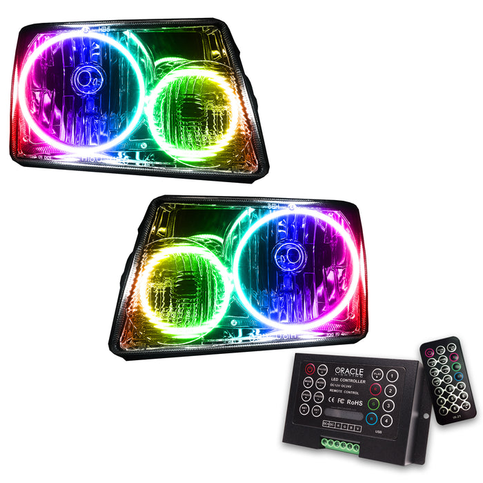 ORACLE 2001-2011 Ford Ranger Pre-Assembled Halo Headlights - ColorSHIFT - with 2.0 Controller