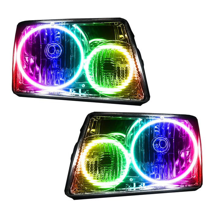 ORACLE 2001-2011 Ford Ranger Pre-Assembled Halo Headlights - ColorSHIFT - with No Controller