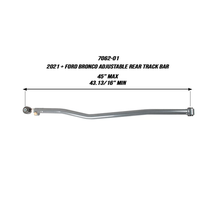 Synergy 2021+ Ford Bronco Adjustable Rear Track Bar, view 4