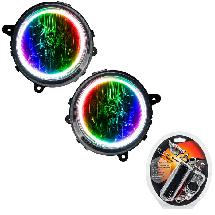 ORACLE 2007-2010 Jeep Compass Pre-Assembled Halo Headlights - ColorSHIFT - with RF Controller