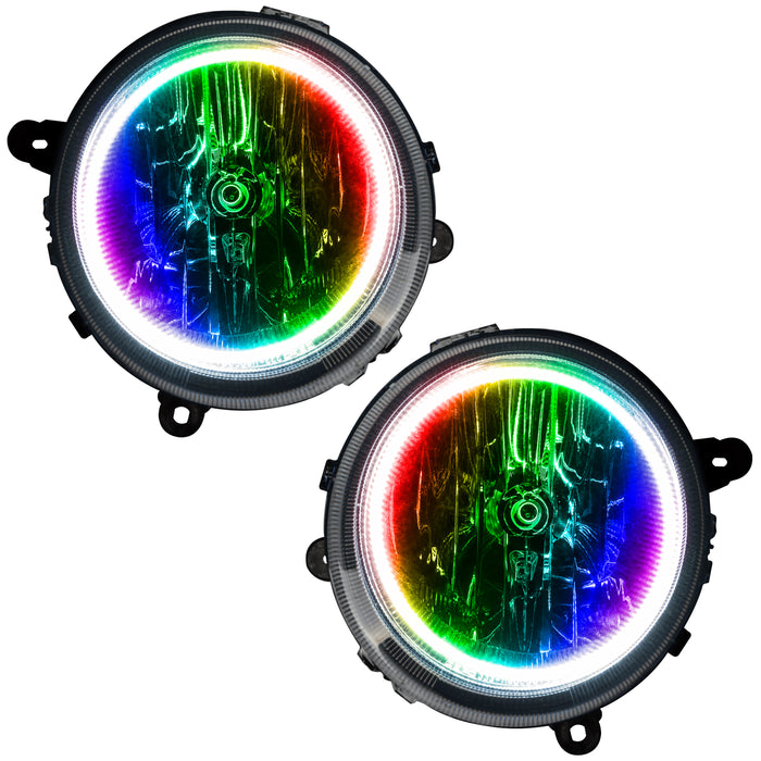 ORACLE 2007-2010 Jeep Compass Pre-Assembled Halo Headlights - ColorSHIFT - with No Controller
