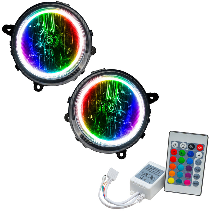ORACLE 2007-2010 Jeep Compass Pre-Assembled Halo Headlights - ColorSHIFT - with Simple Controller