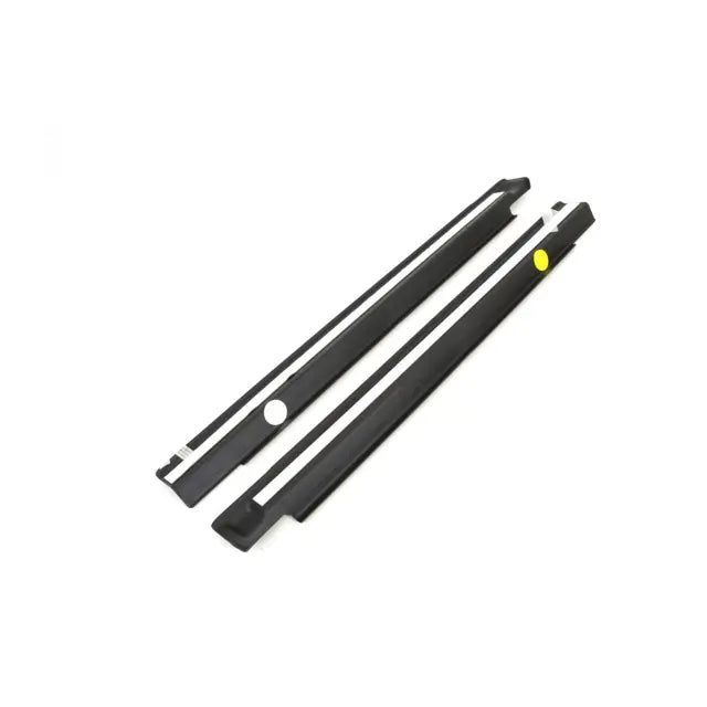 Door Sill Guards, Set of 2, Black Plastic, Jeep Logo