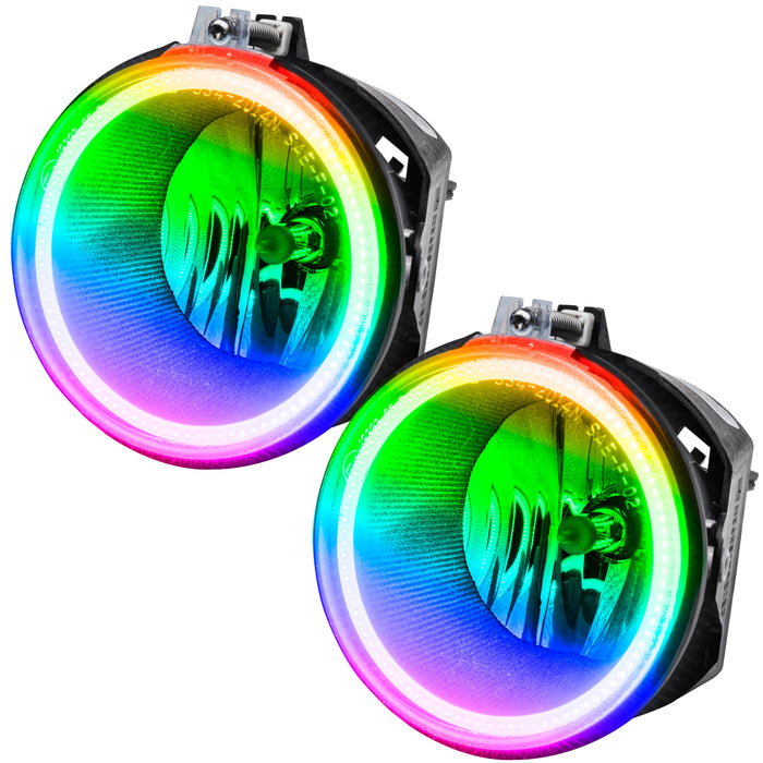 ORACLE 2005-2010 Jeep Grand Cherokee Pre-Assembled LED Halo Fog Lights - ColorSHIFT