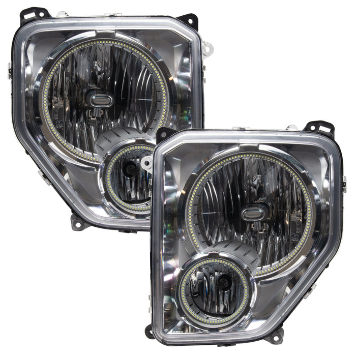 ORACLE 2008-2012 Jeep Liberty Pre-Assembled Halo Headlights - ColorSHIFT - with 2.0 Controller