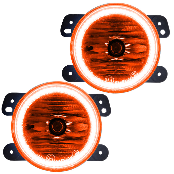ORACLE 2007-2009 Jeep Wrangler JK Pre-Assembled LED Halo Fog Lights - Amber