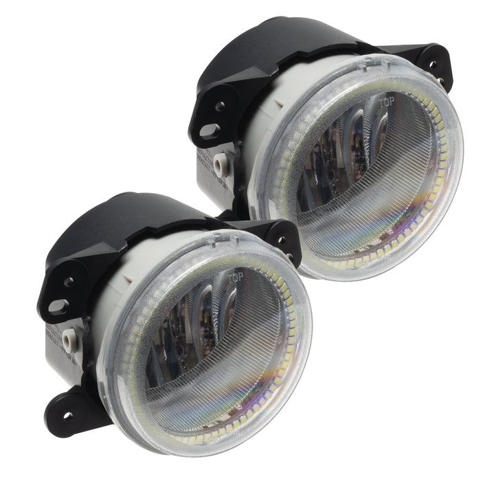 ORACLE 2007-2009 Jeep Wrangler JK Pre-Assembled LED Halo Fog Lights - UV/Purple