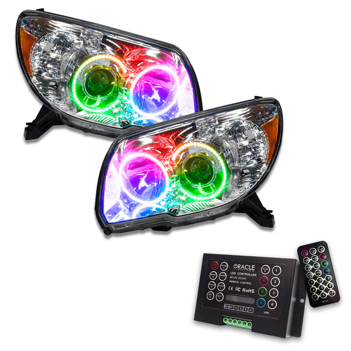 ORACLE 2006-2009 Toyota 4Runner Pre-Assembled Halo Headlights - ColorSHIFT - with 2.0 Controller