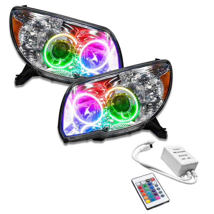 ORACLE 2006-2009 Toyota 4Runner Pre-Assembled Halo Headlights - ColorSHIFT - with Simple Controller