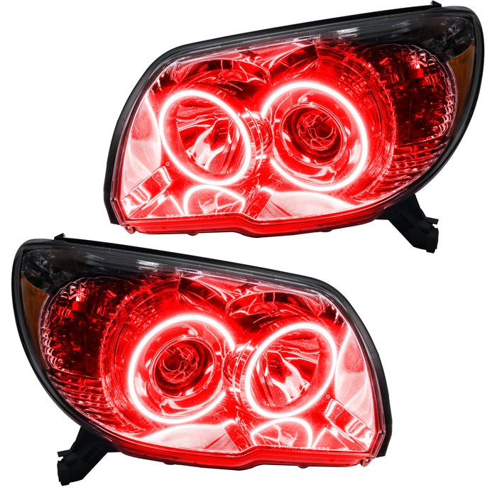 ORACLE 2006-2009 Toyota 4Runner Sport Pre-Assembled LED Halo Headlights - Red