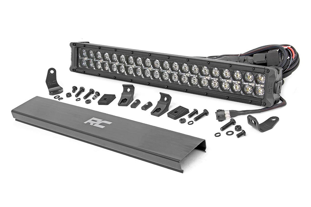 Rough Country 20 Inch Black Series LED Light Bar - Dual Row - Cool White DRL