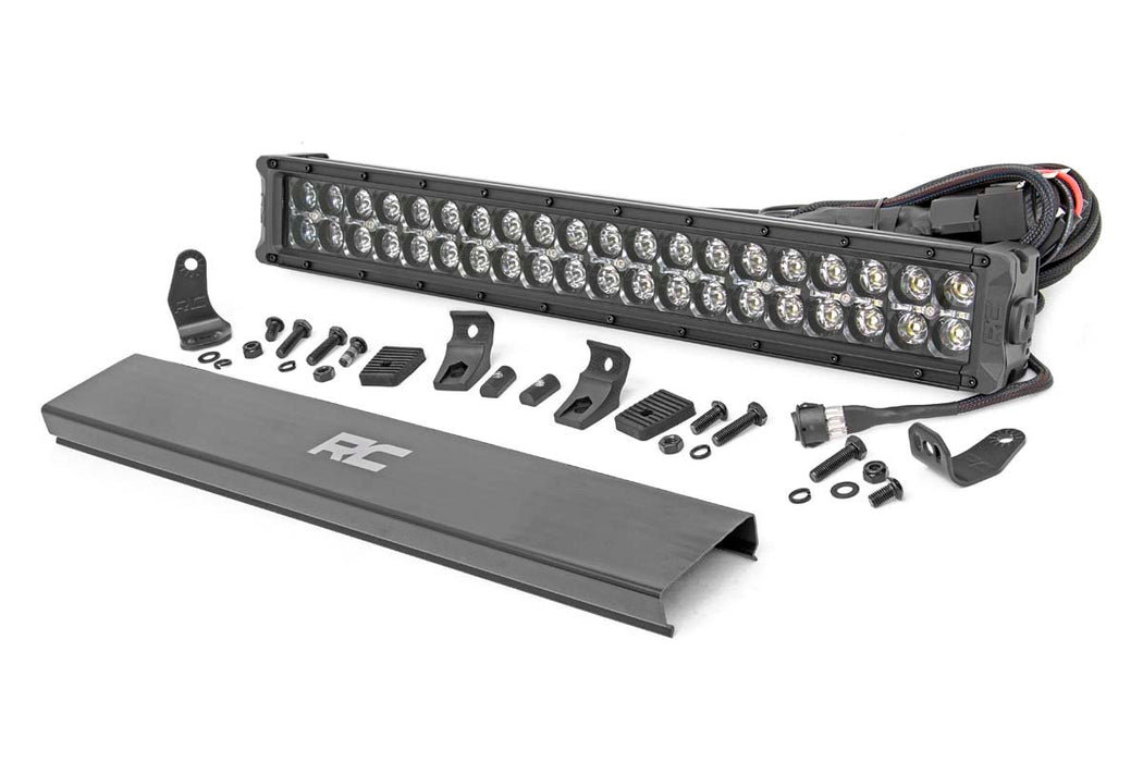 Rough Country 20 Inch Black Series LED Light Bar - Dual Row - Amber DRL