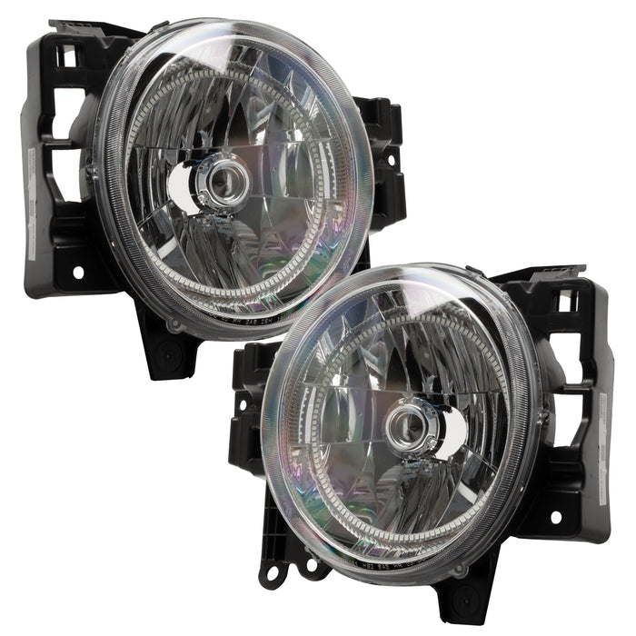 ORACLE 2007-2014 Toyota FJ Cruiser Pre-Assembled Halo Headlights - ColorSHIFT - with No Controller