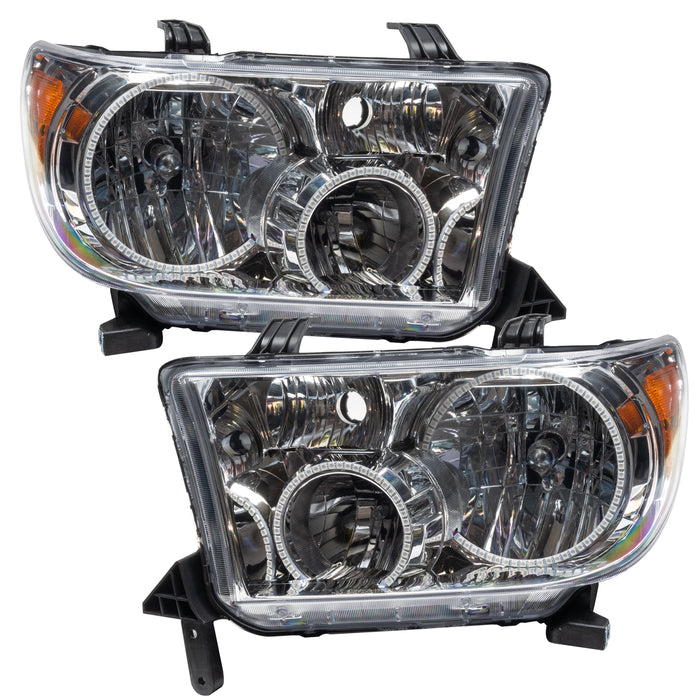 ORACLE 2007-2013 Toyota Tundra Pre-Assembled Halo Headlights - ColorSHIFT - with 2.0 Controller