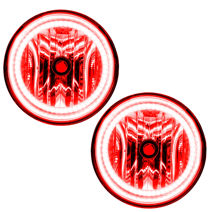 ORACLE 2007-2013 Toyota Tundra Pre-Assembled LED Halo Fog Lights - Red