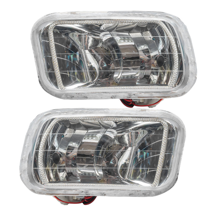 ORACLE 2009-2016 Dodge Ram 1500 Pre-Assembled Halo Fog Lights - (Non-Vertical) - White