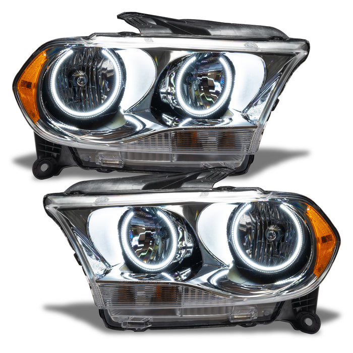 ORACLE 2011-2013 Dodge Durango Non-HID Pre-Assembled Halo Headlights - (Chrome) - White