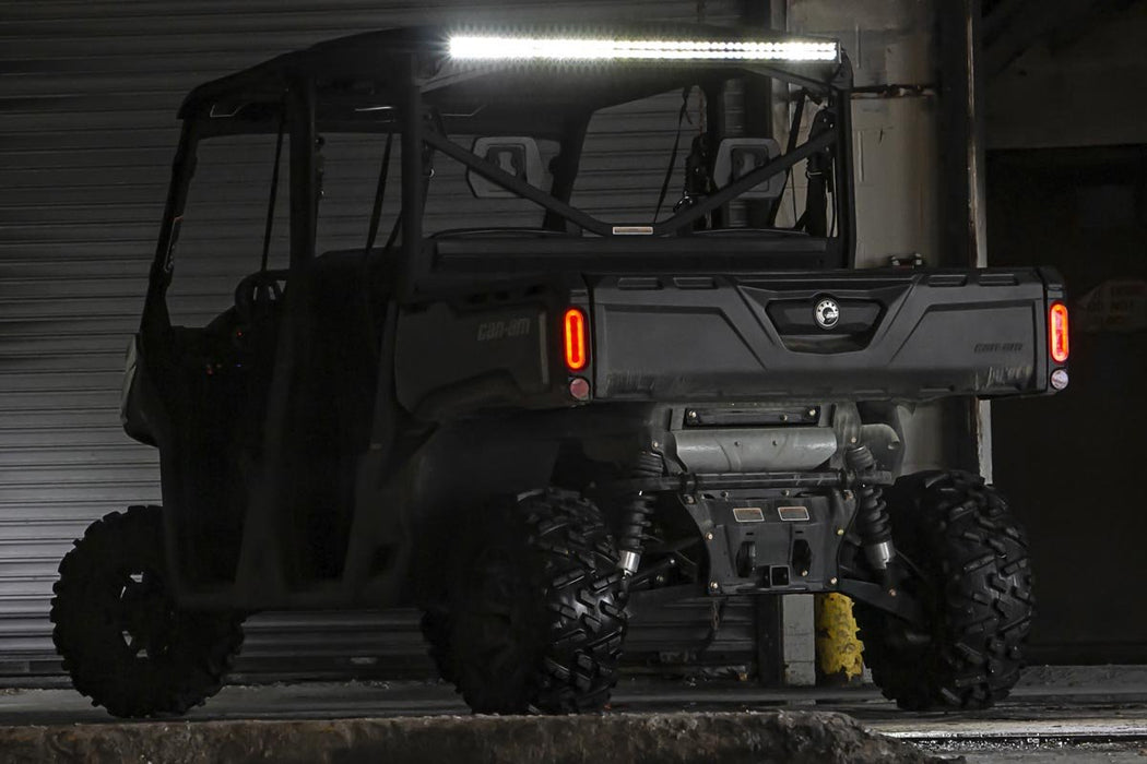 Rough Country LED Light Kit - Cab Mount - 50" Black Dual Row | Can-Am Defender MAX HD10