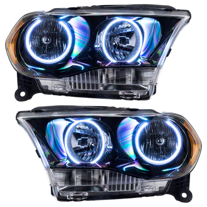 ORACLE 2011-2013 Dodge Durango Non-HID Pre-Assembled Halo Headlights - (Black) - White