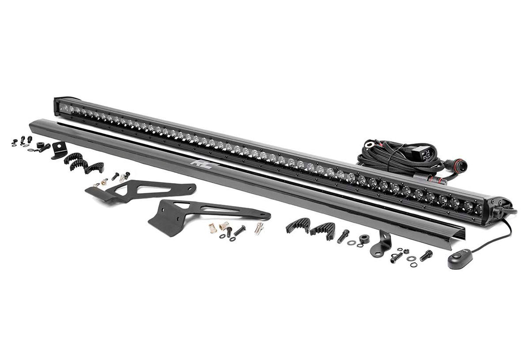Rough Country LED Light - Windshield - 50" Blk Single Row | Can-Am Defender HD 5/HD 8/HD 9/HD 10
