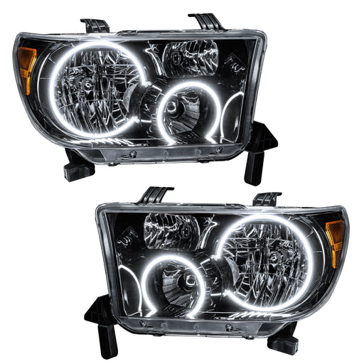 ORACLE Pre-Assembled Headlights, (Black Housing), White, Toyota Tundra (2007-2013)