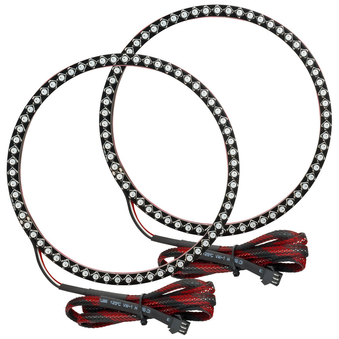 ORACLE 2006-2010 Hummer H3 Pre-Assembled LED Halo Headlights - ColorSHIFT Dynamic