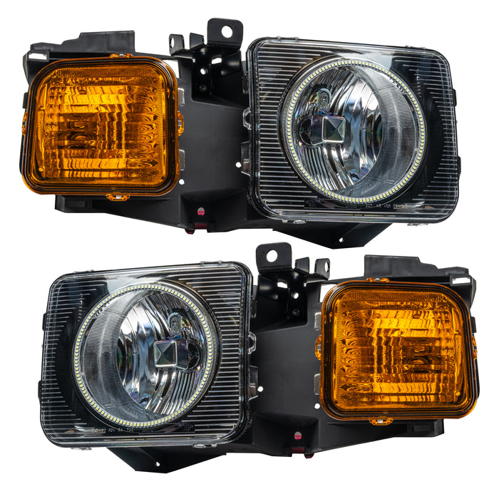 ORACLE 2006-2010 Hummer H3 Pre-Assembled Halo Headlights - ColorSHIFT - with 2.0 Controller