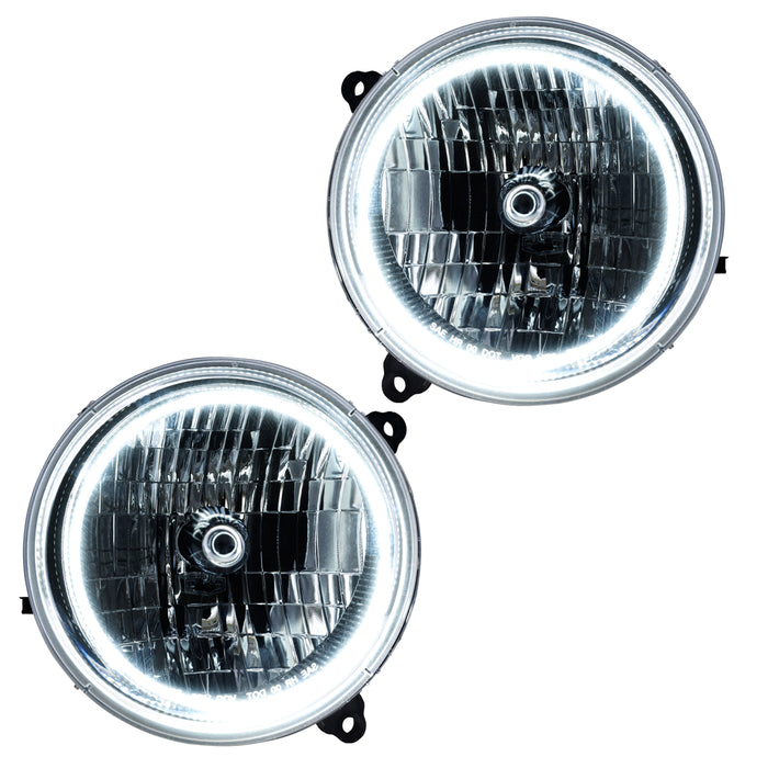 ORACLE 2002-2004 Jeep Liberty Pre-Assembled Halo Headlights - ColorSHIFT - with RF Controller