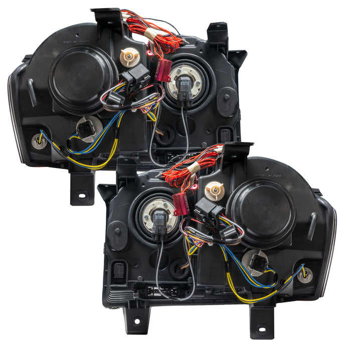ORACLE 2008-2010 Jeep Grand Cherokee Pre-Assembled Halo Headlights - (HID) - ColorSHIFT - with RF Controller