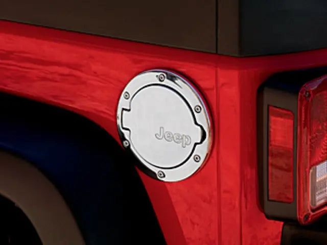 Jeep Wrangler 4-Door Fuel Filler Door, Chrome