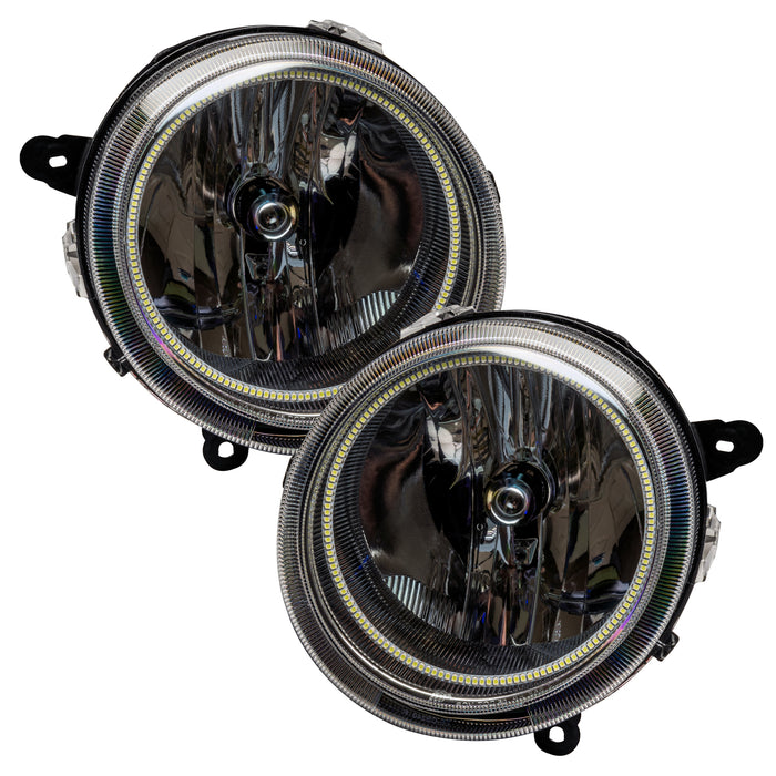 ORACLE 2007-2016 Jeep Patriot/Compass Pre-Assembled Halo Headlights - ColorSHIFT - with 2.0 Controller