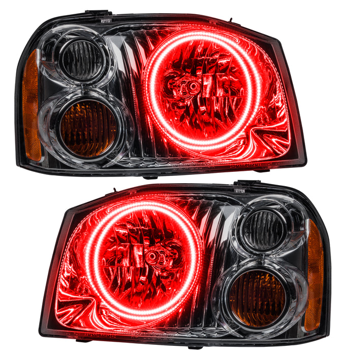ORACLE 2001-2004 Nissan Frontier Pre-Assembled LED Halo Headlights - Red