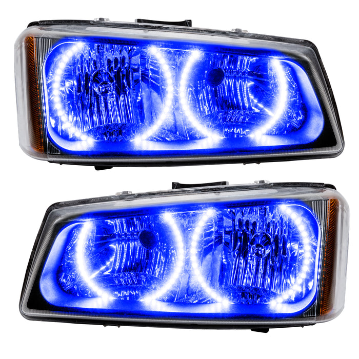 ORACLE 2003-2006 Chevrolet Silverado Pre-Assembled LED Halo Headlights - Blue
