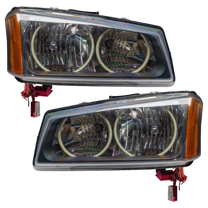 ORACLE 2003-2006 Chevrolet Silverado Pre-Assembled LED Halo Headlights - Blue