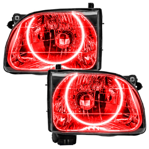 ORACLE Pre-Assembled LED Halo Headlights, Red, Toyota Tacoma (2001-2004)