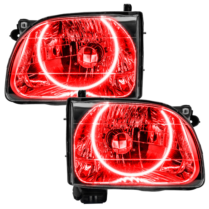 ORACLE 2001-2004 Toyota Tacoma Pre-Assembled LED Halo Headlights - Red