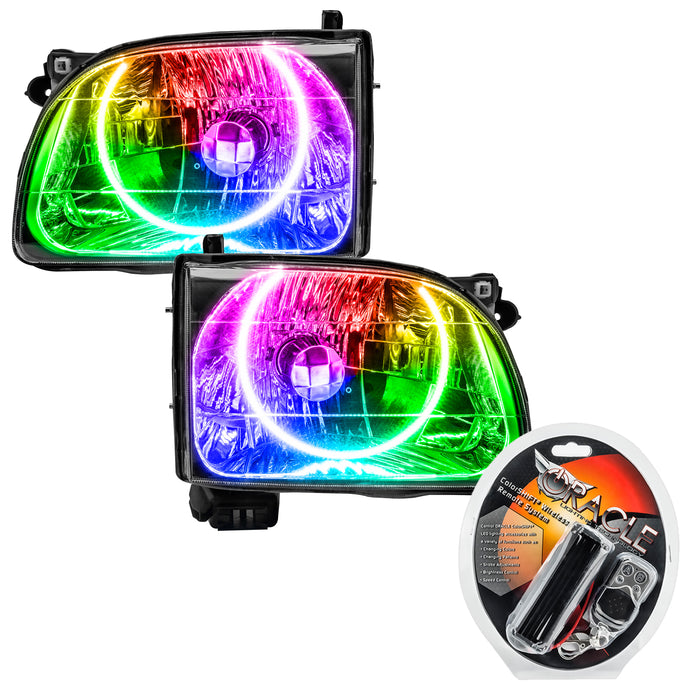 ORACLE 2001-2004 Toyota Tacoma Pre-Assembled Halo Headlights - ColorSHIFT - with RF Controller