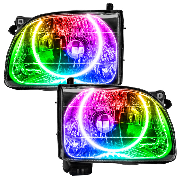 ORACLE 2001-2004 Toyota Tacoma Pre-Assembled Halo Headlights - ColorSHIFT - with No Controller