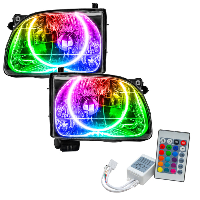 ORACLE 2001-2004 Toyota Tacoma Pre-Assembled Halo Headlights - ColorSHIFT - with Simple Controller