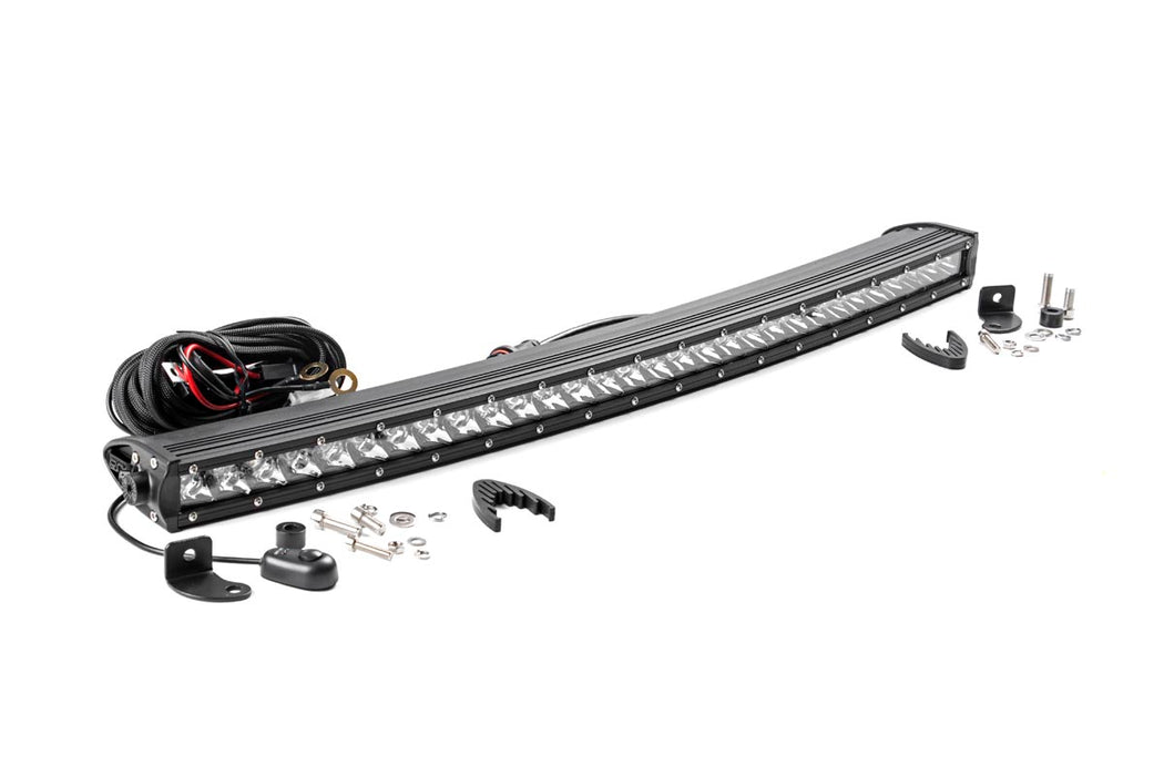Rough Country 30 Inch Chrome Series LED Light Bar - Curved - Single Row