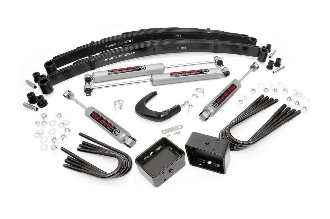 Rough Country 4 Inch Lift Kit - Rear Blocks | Chevy/GMC 3/4-Ton Suburban/C20/K20 Truck/C25/K25 Truck (73-76)