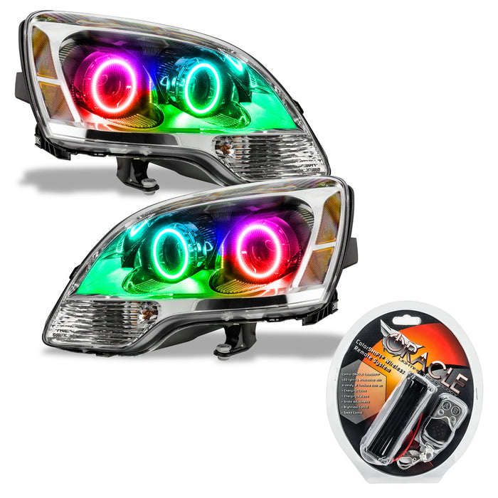 ORACLE 2008-2012 GMC Acadia Non-HID Pre-Assembled Halo Headlights - (2nd) - ColorSHIFT - with RF Controller