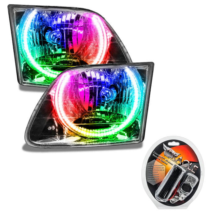 ORACLE 1997-2003 Ford F-150 Pre-Assembled Halo Headlights - ColorSHIFT - with RF Controller