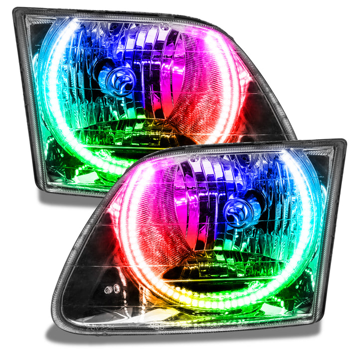 ORACLE 1997-2003 Ford F-150 Pre-Assembled Halo Headlights - ColorSHIFT - with No Controller