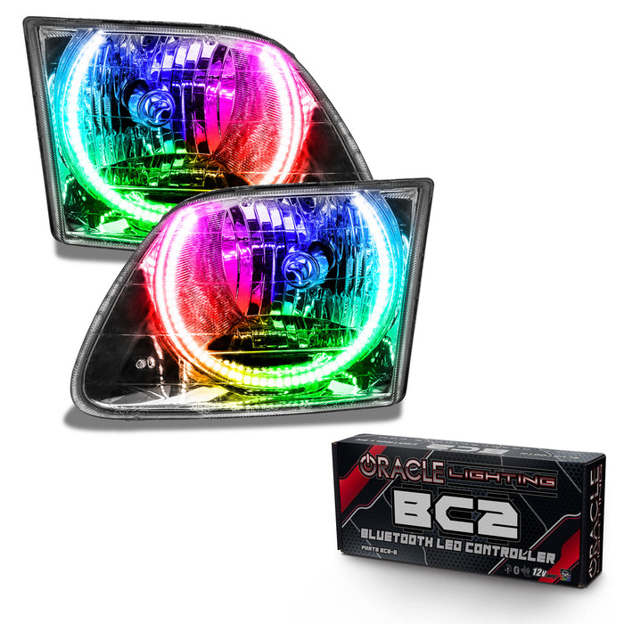 ORACLE 1997-2003 Ford F-150 Pre-Assembled Halo Headlights - ColorSHIFT - with BC2 Controller