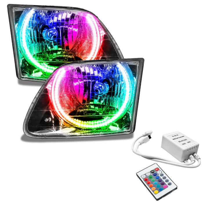 ORACLE 1997-2003 Ford F-150 Pre-Assembled Halo Headlights - ColorSHIFT - with Simple Controller