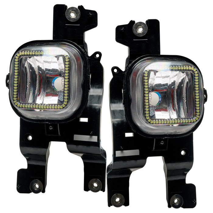 ORACLE 2008-2010 Ford F-250/350 SD Pre-Assembled Halo Fog Lights - ColorSHIFT - with No Controller
