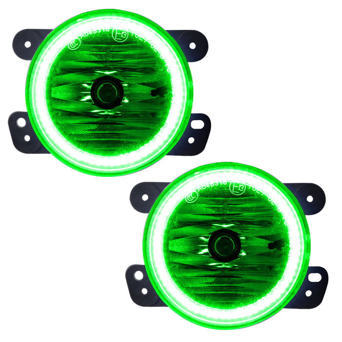 ORACLE 2011-2013 Jeep Grand Cherokee Pre-Assembled LED Halo Fog Lights - Green