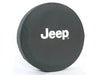 Spare Tire Cover for 255/75R17, White Jeep Logo, Denim