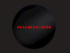 Spare Tire Cover, Red Rubicon 10th Anniversary Logo